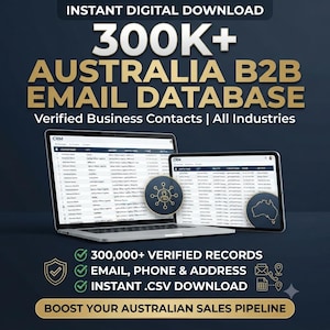 Australien B2B 300k+ e-postdatabaslista – Verifierade affärskontakter för leadgenerering bild 2
