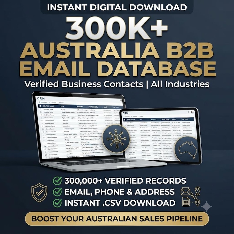 Australien B2B 300k+ e-postdatabaslista – Verifierade affärskontakter för leadgenerering bild 2