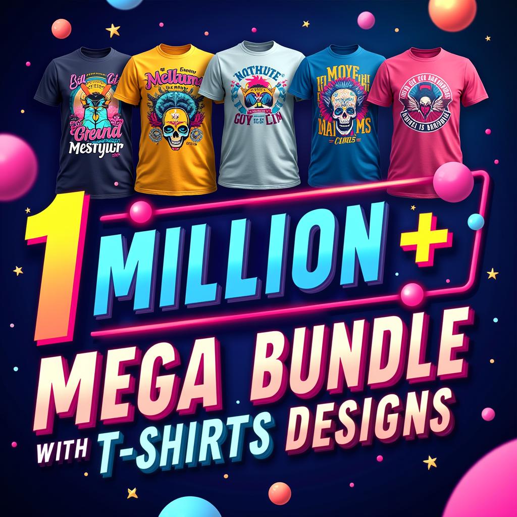 PLR MRR 1 Million Editable T-Shirt Designs Bundle | Eps, Ai, Psd, Svg, Png, Cdr, Jpg | Bonus Mockups and Fonts