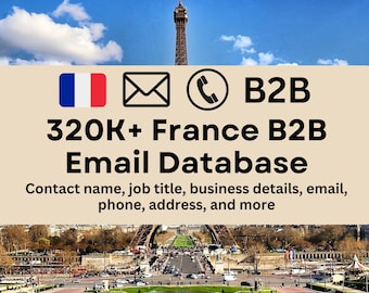 320k+ France B2B Email Database – Verified Lead Generation for French Markets