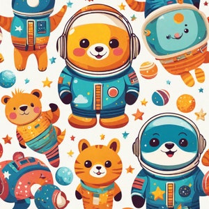 space Digital Art for Kids