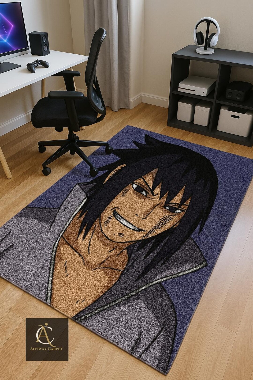 Uchia Rug Itachi Uchiha Anime Rug: Red Cloud Japanese Animation Floor Mat - Etsy