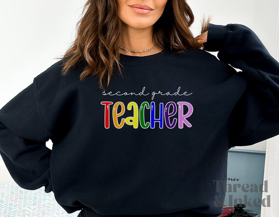 Second Grade Crew Teacher Rainbow Gift Shirt Back To School Second Grade Crew Teacher Rainbow Gift Shirt Back To School