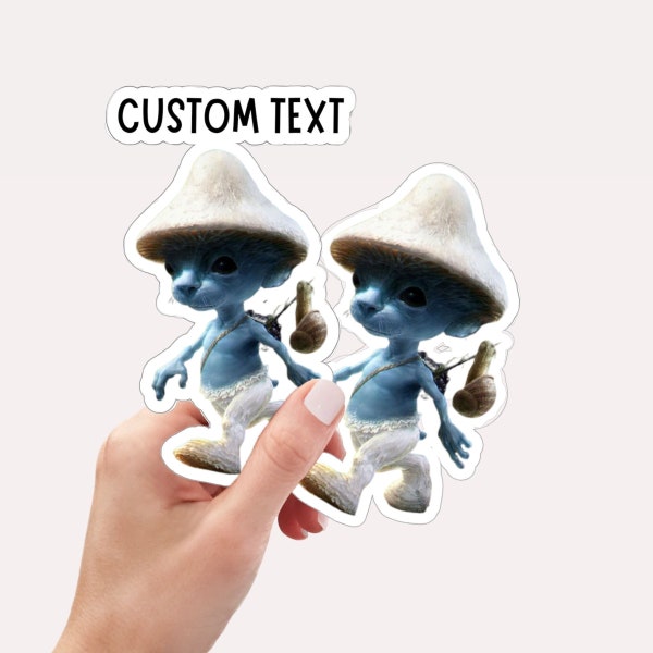 Custom Cat Stickers, Smurf Cat Stickers, Cat Meme Stickers, Stickers For Cats, Personalized Stickers, Cute Cat Stickers, Funny Stickers.