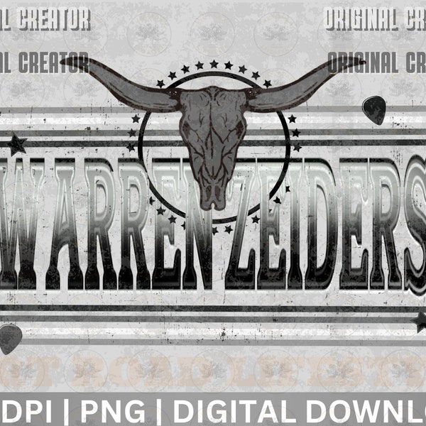 Warren Zeiders Sublimation Download, Digital Design, PNG, Country Music PNG, Country Artist