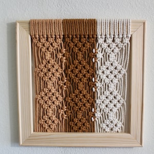 Wall Art | Macrame Art | Framed Macrame | Home Decor | Boho