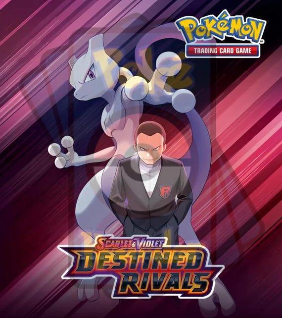 Destined Rivals Pokmon Binder W/exact Pages, Laminated Cover/spine &  Sleeves for Master/complete Sets Choose Your Cover Scarlet/violet - Etsy
