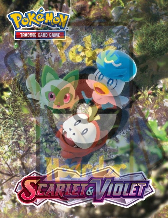 Scarlet and Violet Base Set Front Binder Covers and Spines Bundle | Made  for 0.5" 1.0" and 1.5" Binders | Great to Organize Pokmon Cards - Etsy
