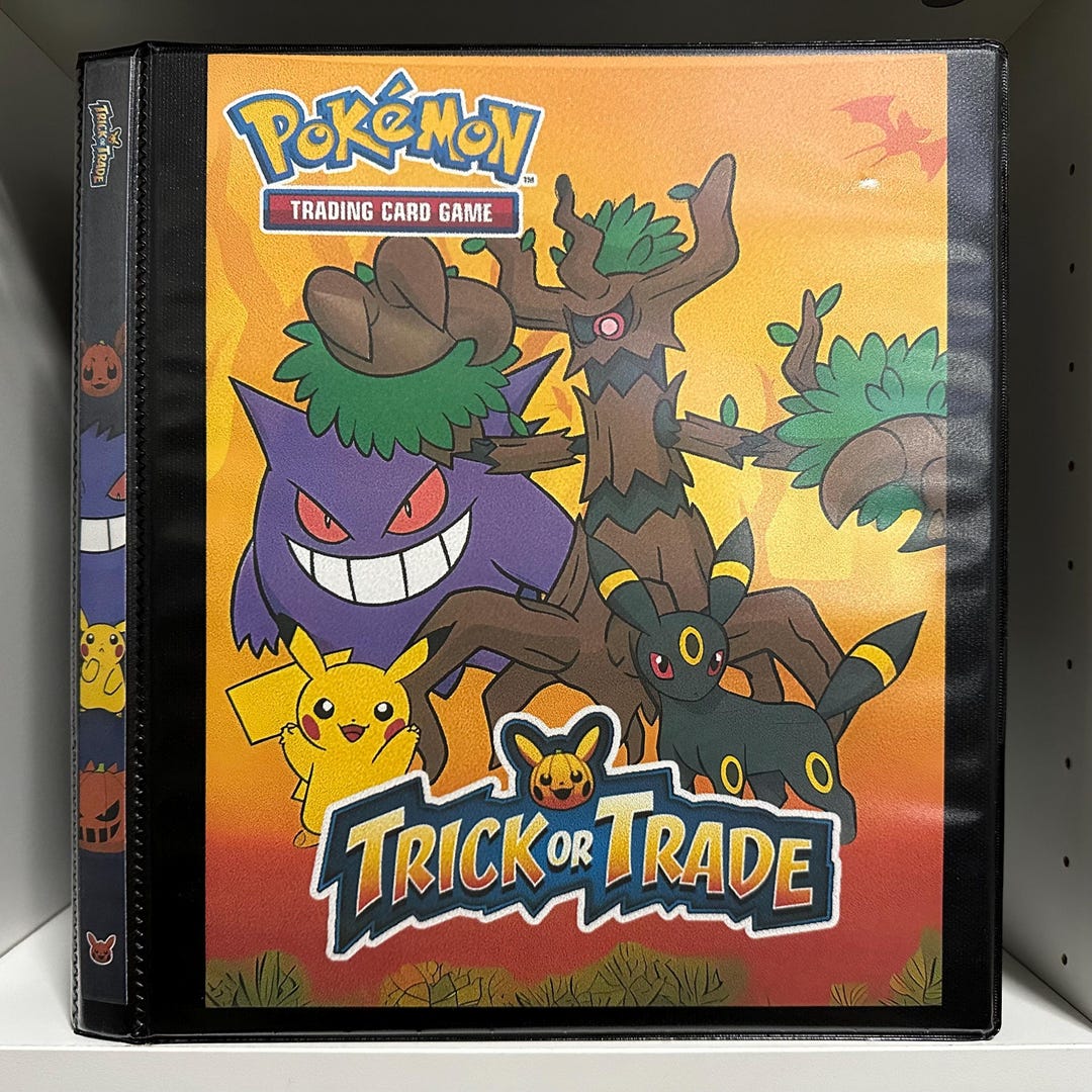 Trick or Trade/pokeween Pokémon Binder W/exact Number of Pages for