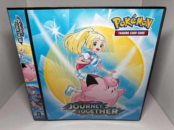 Journey Together Pokmon Binder W/exact Pages, Laminated Cover/spine &  Sleeves for Master/complete Sets Choose Your Cover Scarlet/violet - Etsy