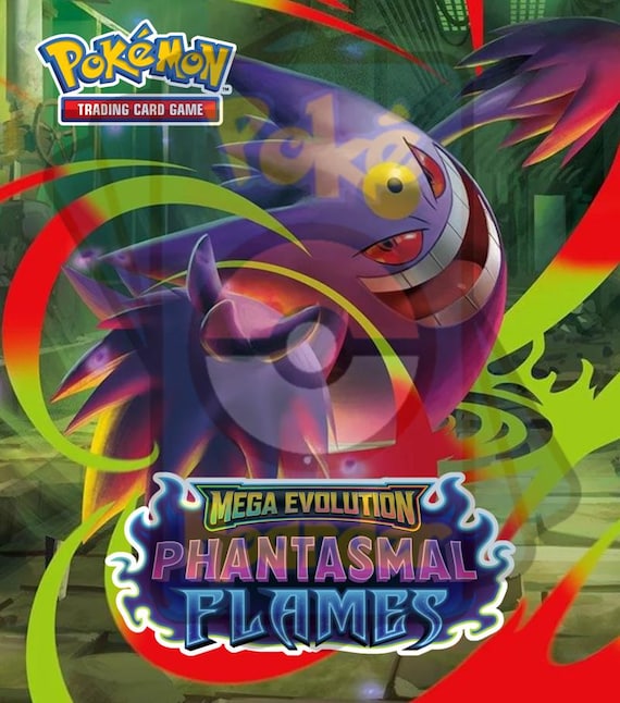pokemon mega evolution phantasmal flames booster box Pokémon Binder W/exact Pages, Laminated Cover/spine & Sleeves for Master/complete Sets Choose Your Cover This display contains 36 booster packs packed with rare cards ME02 Phantasmal Flames Half Booster