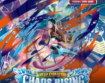 Chaos Rising Pokémon Binder w/Exact Pages, Laminated Cover/Spine & Sleeves for Master/Complete Sets Choose Your Cover Mega Evolution