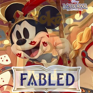 Disney Lorcana Fabled TCG w/Exact Number of Pages, Laminated Cover, Spine and 9-Pocket Sleeves for Master/Complete Sets