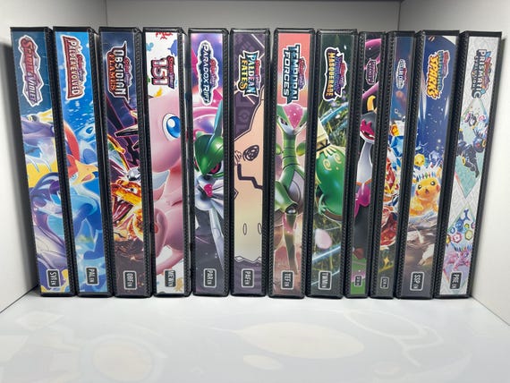 Pokmon GO TCG Pokmon Binder W/exact Pages, Laminated Cover/spine &  Sleeves for Master/complete Sets Choose Your Cover Sword/shield - Etsy