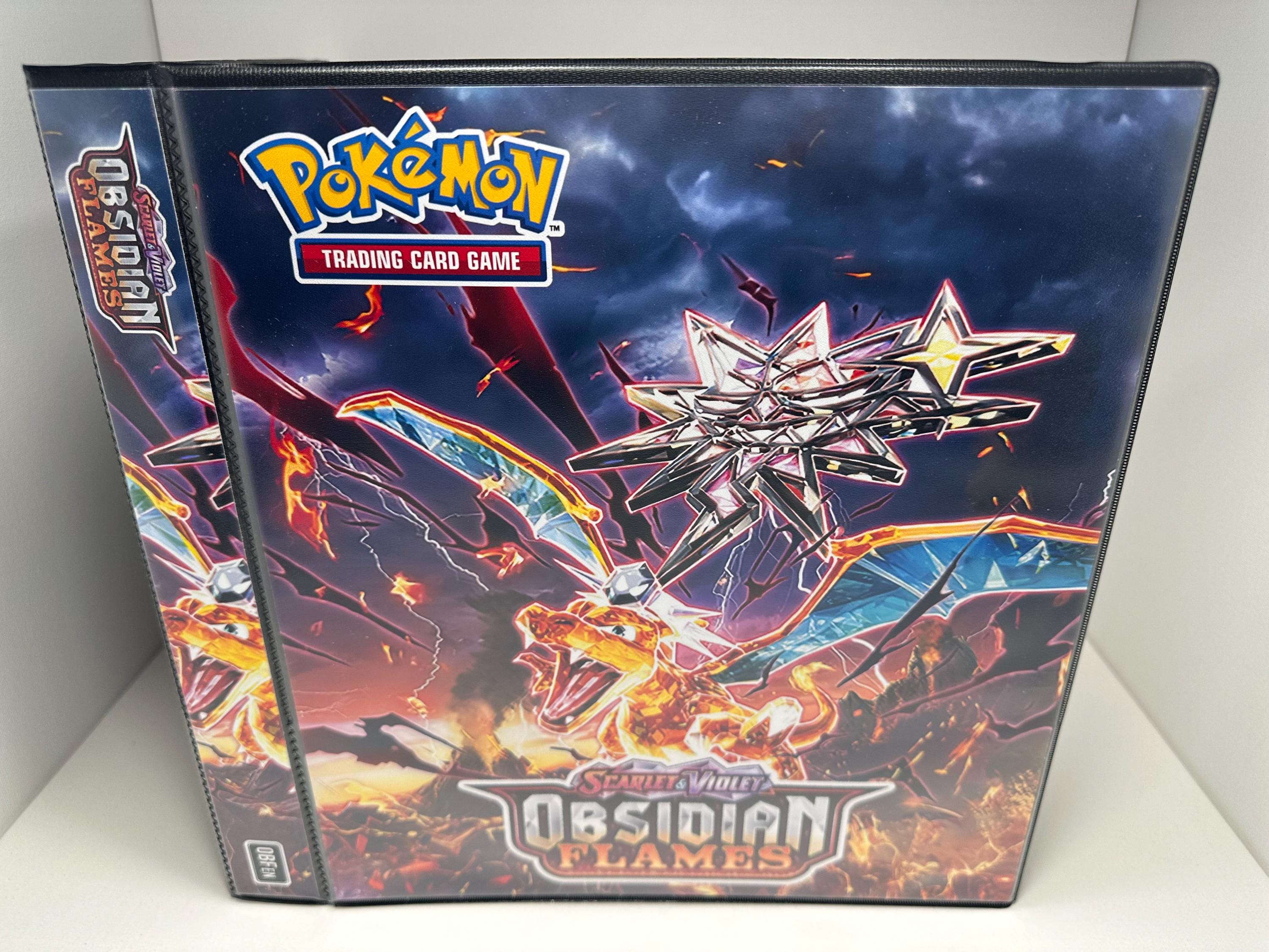 Obsidian Flames Pokmon Binder W/exact Pages, Laminated Cover/spine & Sleeves for Master/complete Sets Choose Your Cover Scarlet/violet - Etsy Obsidian Flames Pokmon Binder W/exact Pages, Laminated Cover/spine & Sleeves for Master/complete Sets Choose Your Cover Scarlet/violet - Etsy