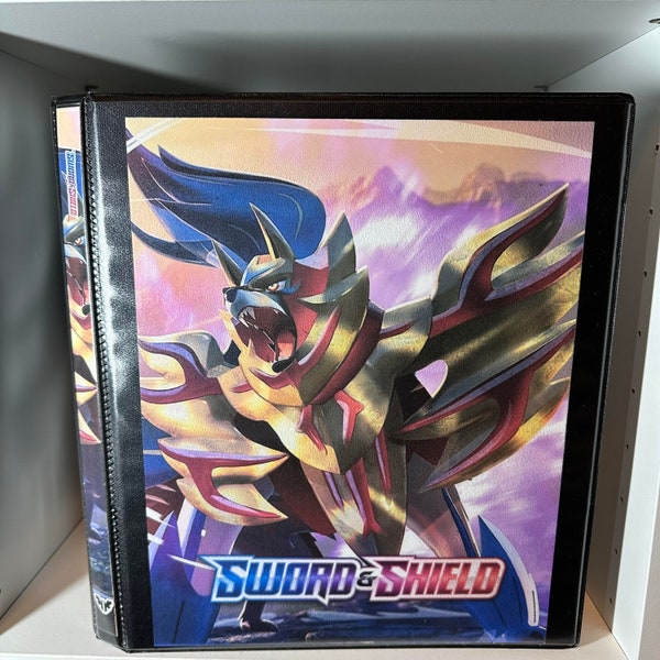 Sword/Shield 1-8 Pokémon Binders w/Exact Number of Pages for Sets, Laminated Cover, Spine and 9-Pocket Sleeves for Master/Complete Sets