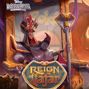 Disney Lorcana Reign of Jafar TCG w/Exact Number of Pages, Laminated Cover, Spine and 9-Pocket Sleeves for Master/Complete Sets