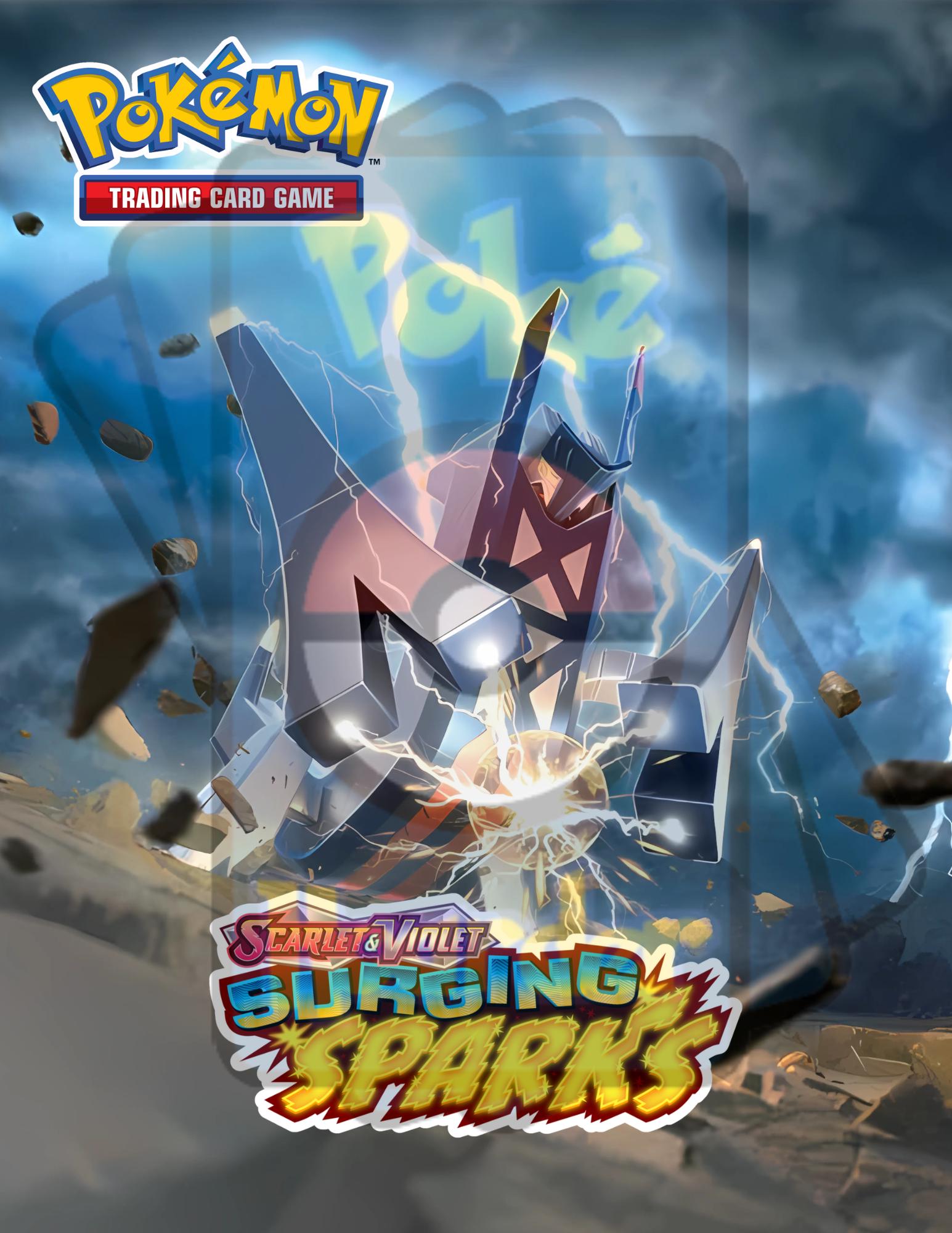 Surging Sparks Pokémon Binder W/exact Pages, Laminated Cover