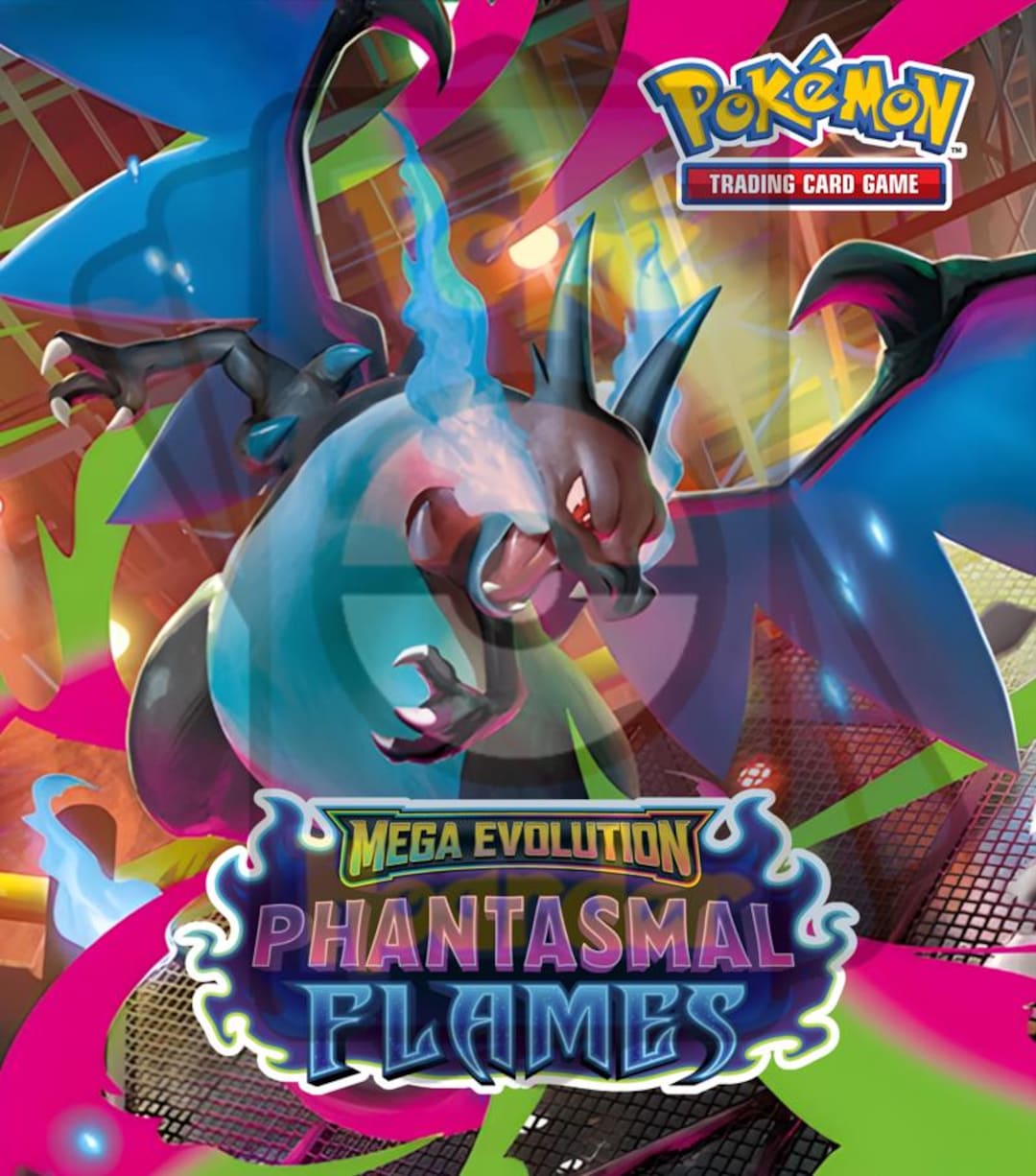 Phantasmal Flames Pokémon Binder W/exact Pages, Laminated Cover
