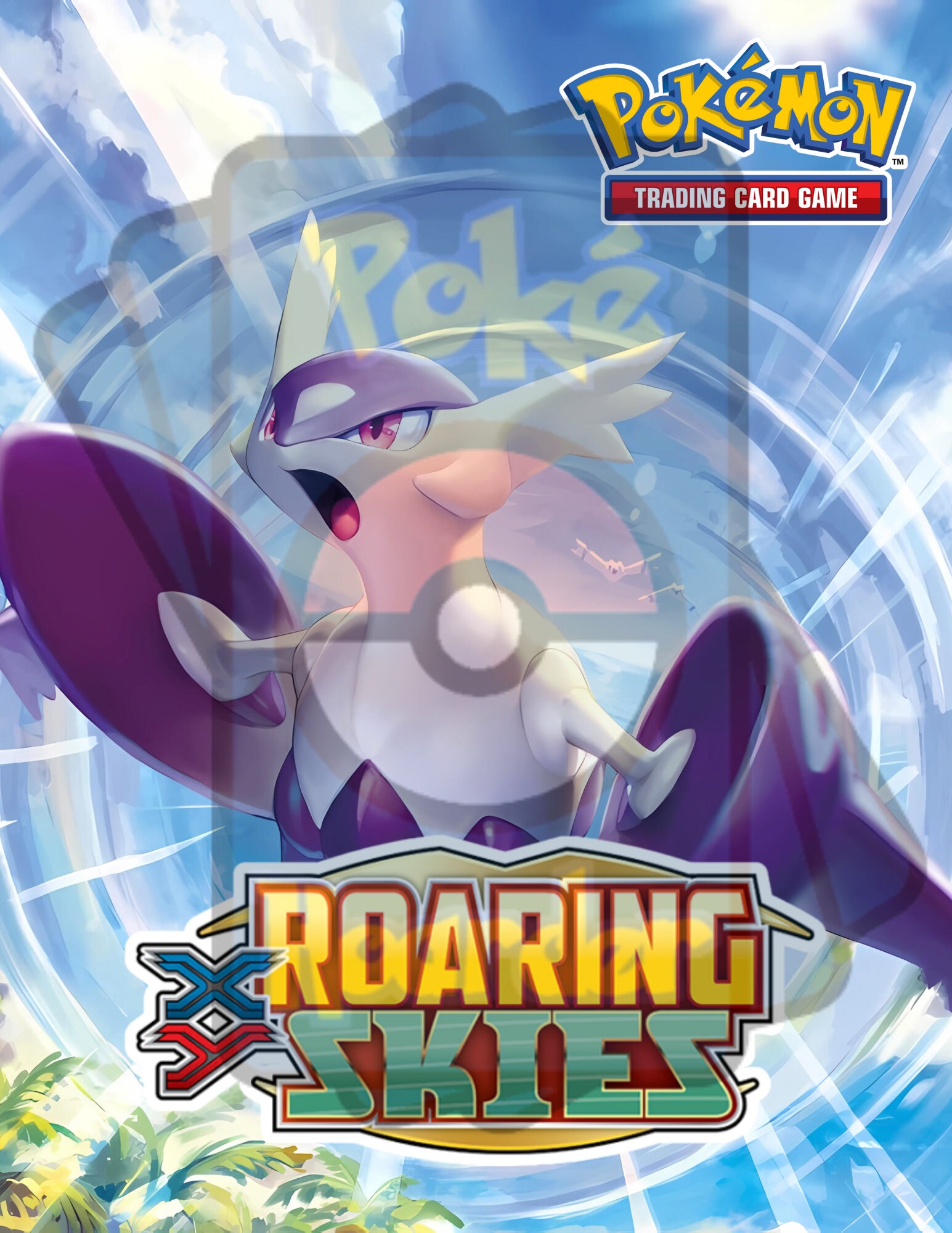 XY Roaring Skies Pokémon Binder W/exact Number of Pages for Sets