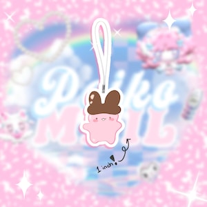 Mini Apollo Friend Glitter Epoxy Doublesided Phone Strap