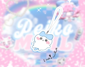 Mini Chii Kawaii Glitter Epoxy Doublesided Phone Strap