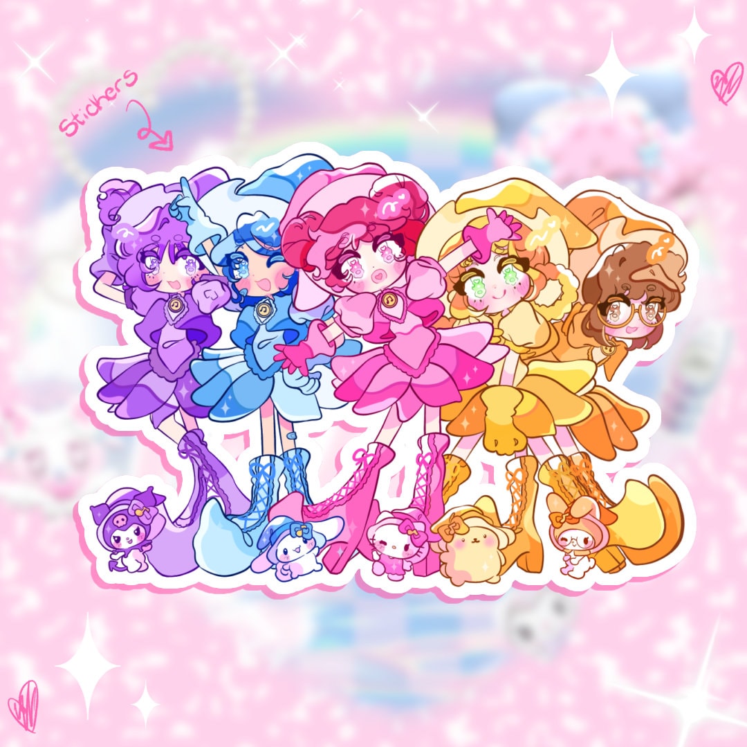 Ojamajo Doremi Sticker Decoration - stiker dekorasi Ojamajo Doremi