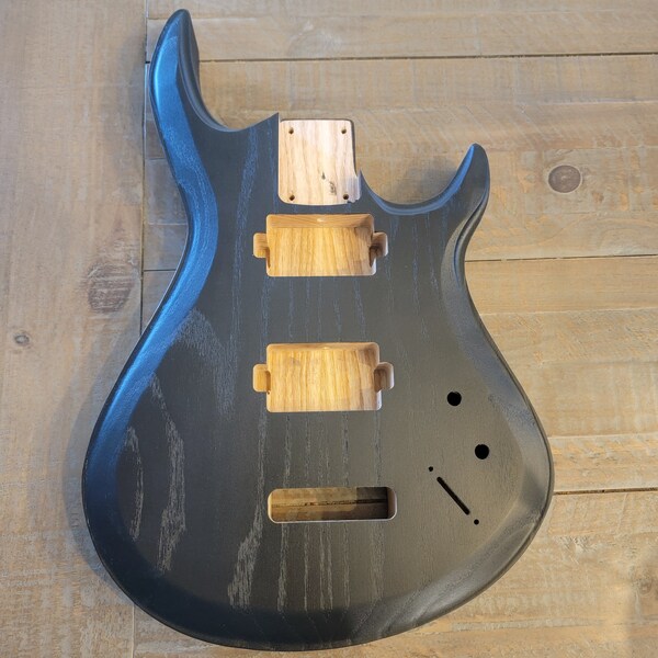 Aries-Style Carved Top Guitar Body, Strat Routes