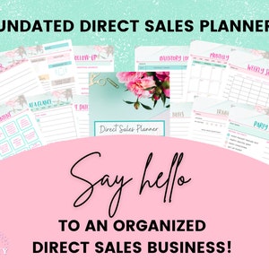 Direct Sales Network Marketing Business Planner for the Social Seller | Undated | Instant Download