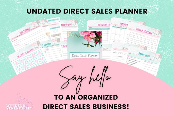 Direct Sales Network Marketing Business Planner for the Social Seller | Undated | Instant Download