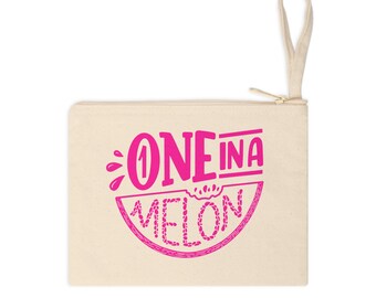 One in a Melon Accessoire Zipper Pouch, Voyage Accessoire Zipper Pouch, Vacances Accessoire Zipper Pouch, Été Accessoire Zipper Pouch