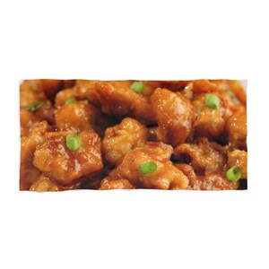 Orange Chicken Beach Towel, Chinese Food Beach Towel, Orange Chicken, Food Beach Towel