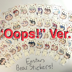 Ensemble Stars “Oops!” Bear Sticker Pack (READ DESC!)