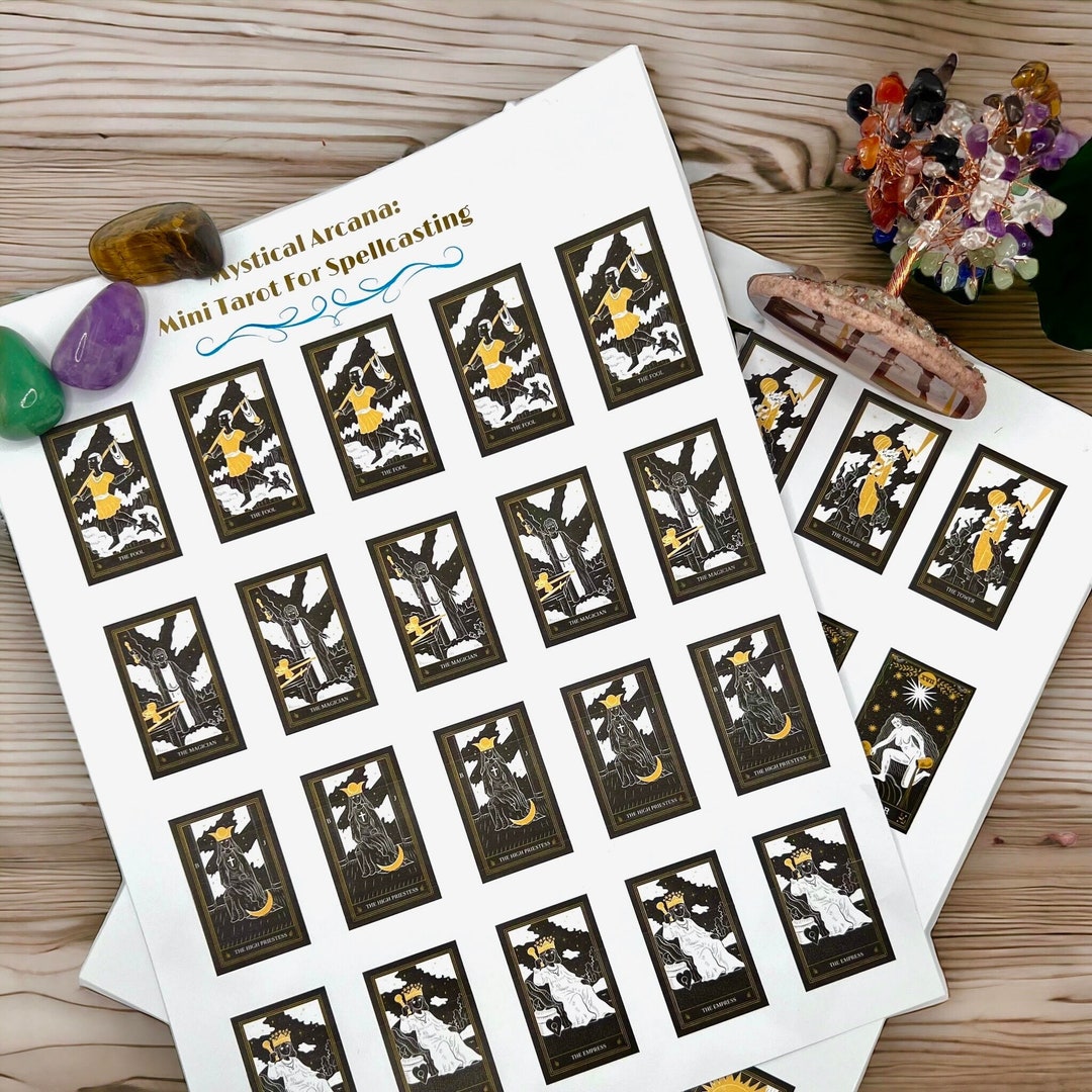 Printable Major Arcana Mini Tarot Deck - Etsy