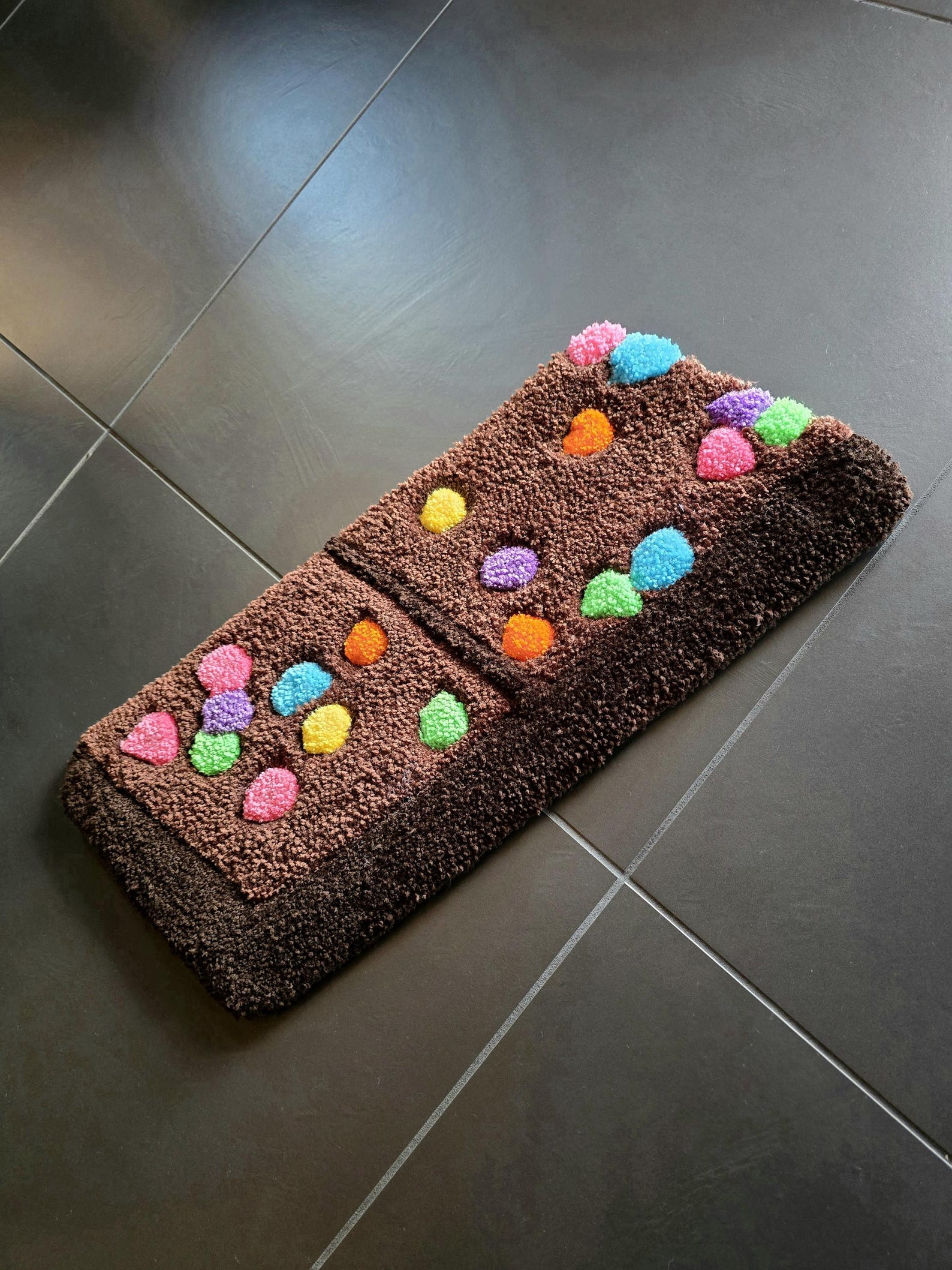 Snacks Rug Handmade Brownie Tufted Rug, Cute Nostalgic Trendy Retro Home Decor ...