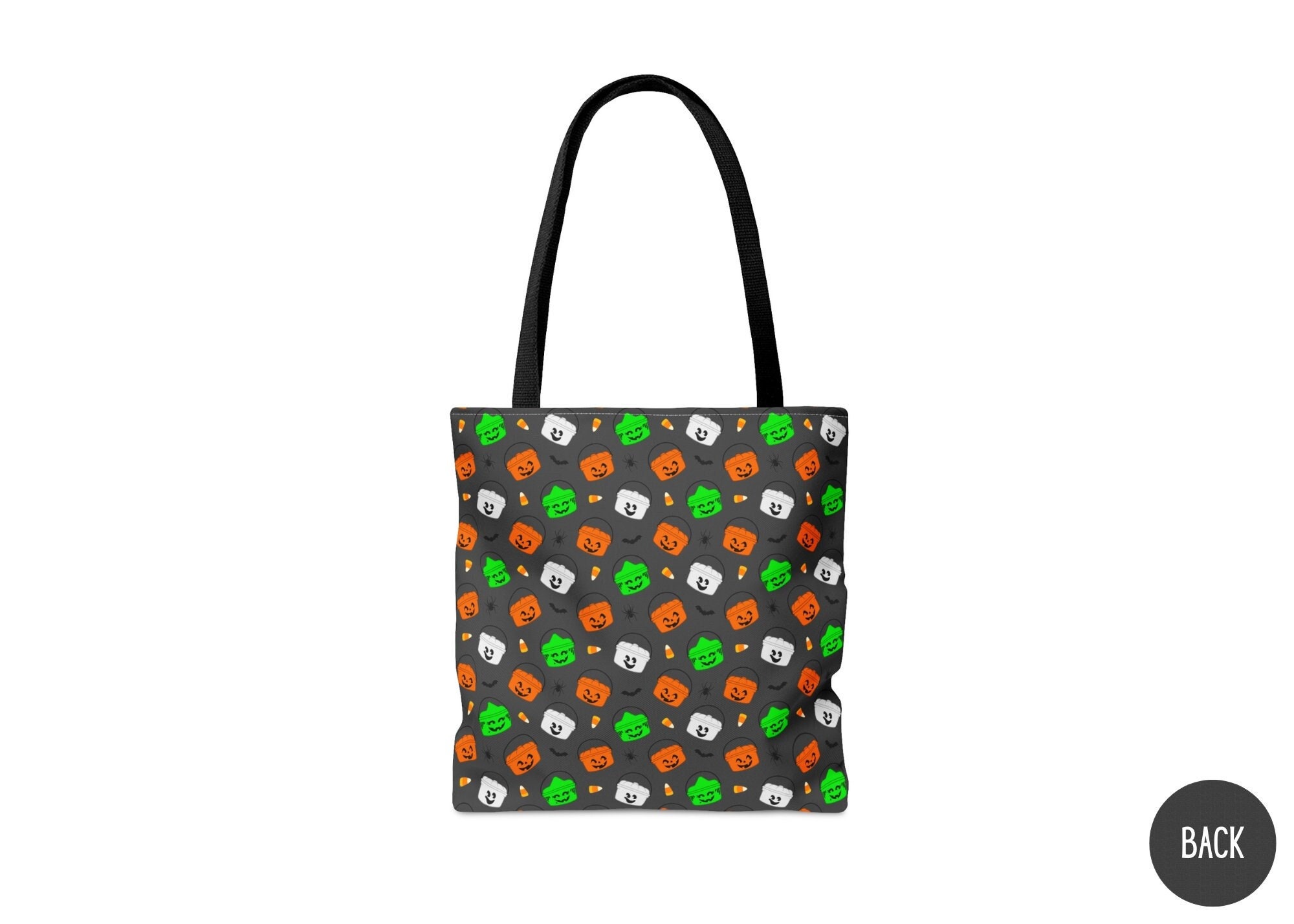 Halloween-Eimer-Tote, niedliches gruseliges Kürbis-Geist-Hexe-Boo-Mahlzeit-Eimer-Design, Süßes oder Saures Tasche, haltbare Strand-Lebensmittelgeschäftschultasche