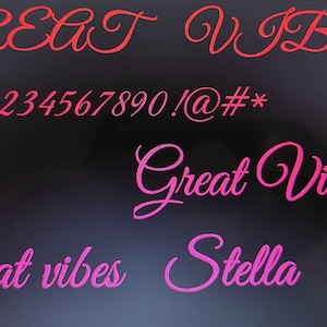 Great Vibes-SVG File only
