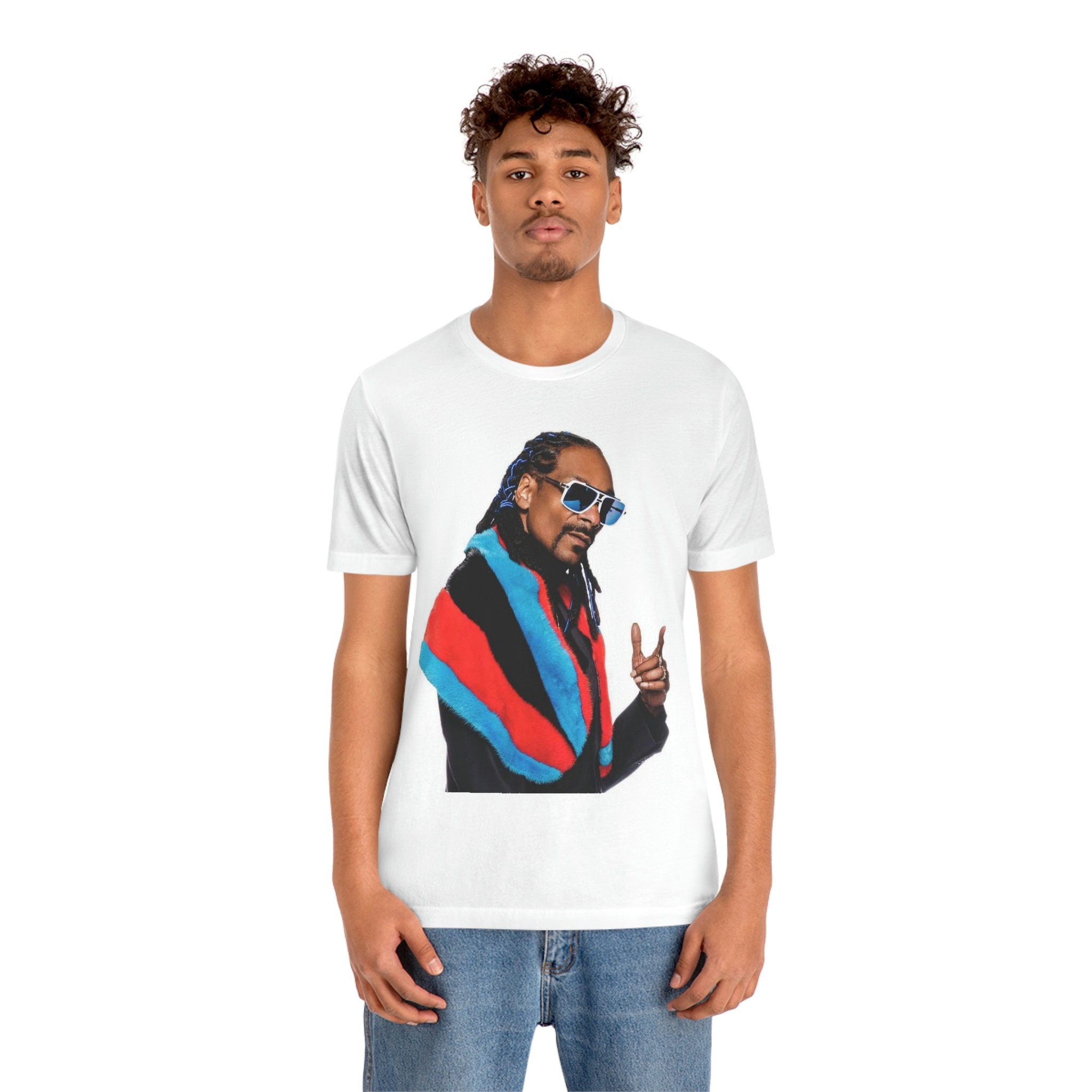 Hip Hop Rapper Snoop Dogg Peace Sign Baseball Jersey