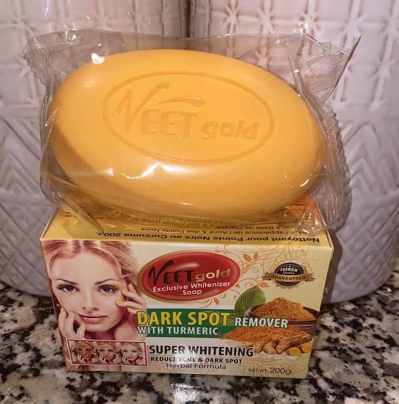 Veet gold turmeric soap dark spot remover image 1