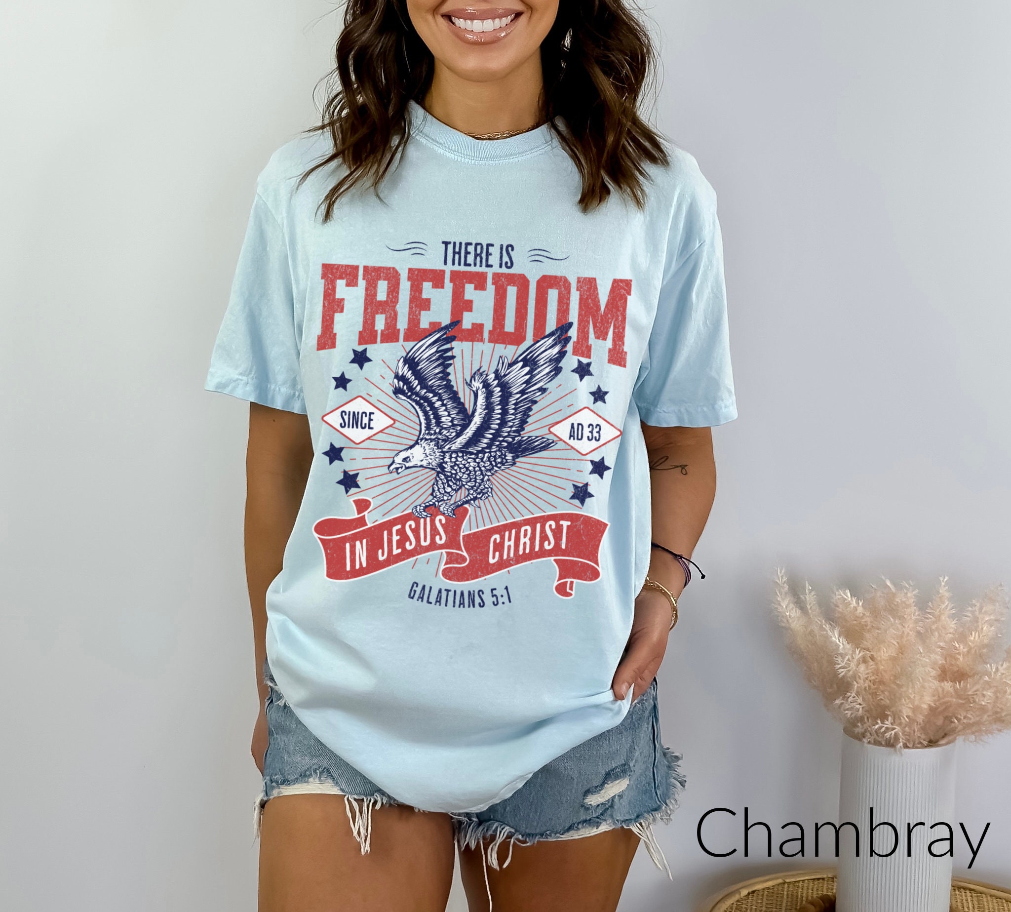 4th of July Shirt, Eagle Shirt, Red White and Blue Tshirt, Freedom ...