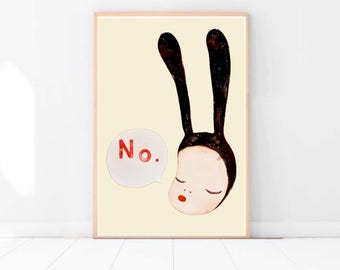 Yoshitomo Nara Poster Wall Art Print Poster | Yoshitomo Nara No