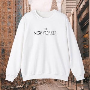 Bluza New Yorker | Bluza New York NYC Sweater | Bluza New Yorker Vintage 90s New York Times WSJ Manhattan NYC Shirt
