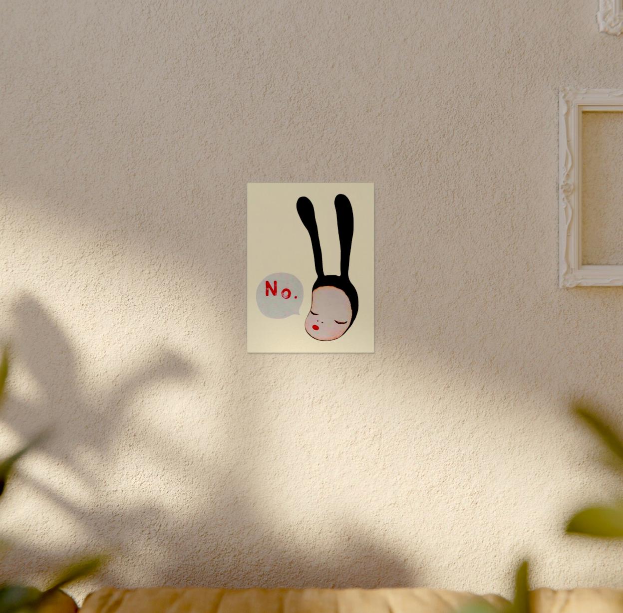 奈良美智 No Bunny キャンバス ウォールアート | 奈良美智奈良美智