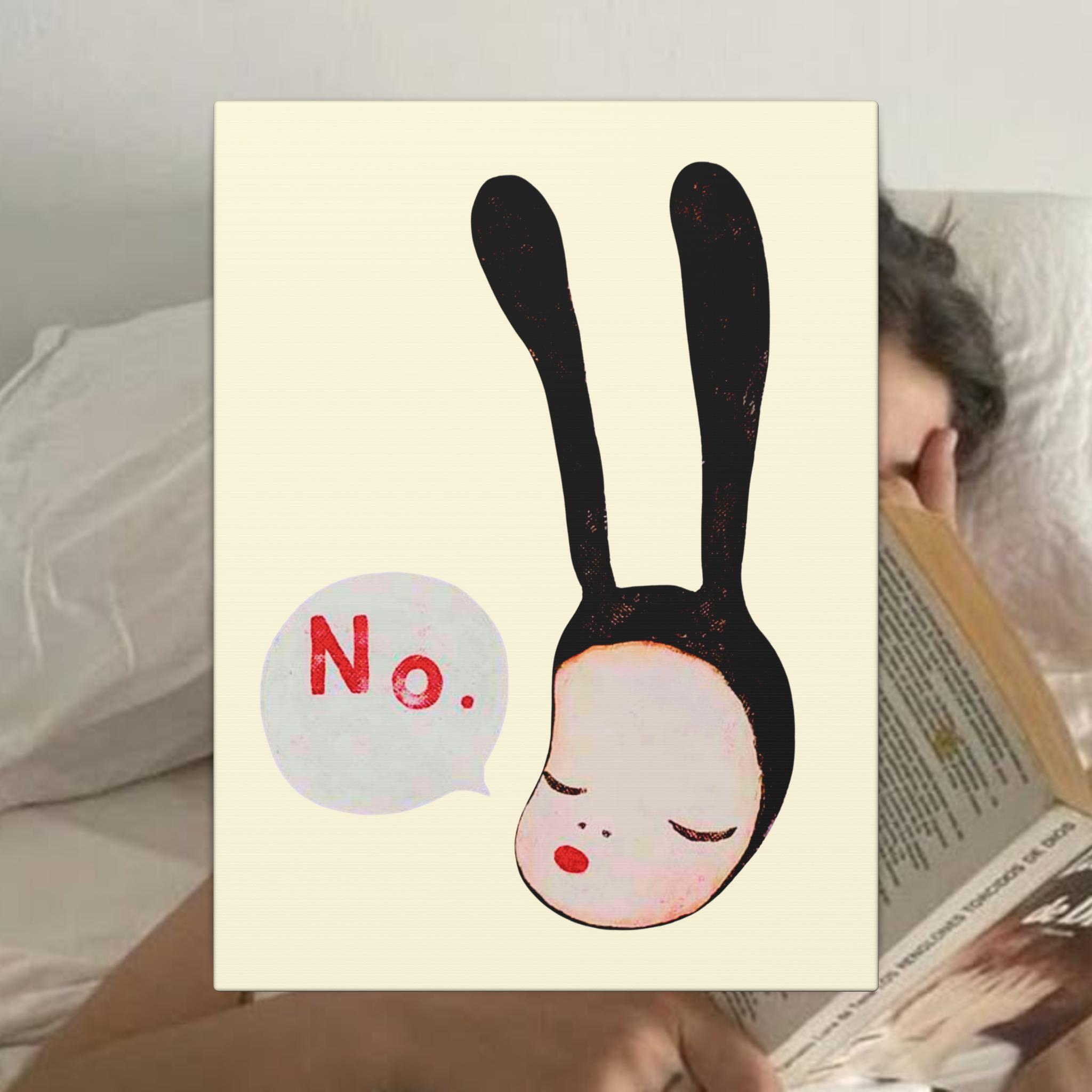奈良美智 No Bunny キャンバス ウォールアート | 奈良美智奈良美智