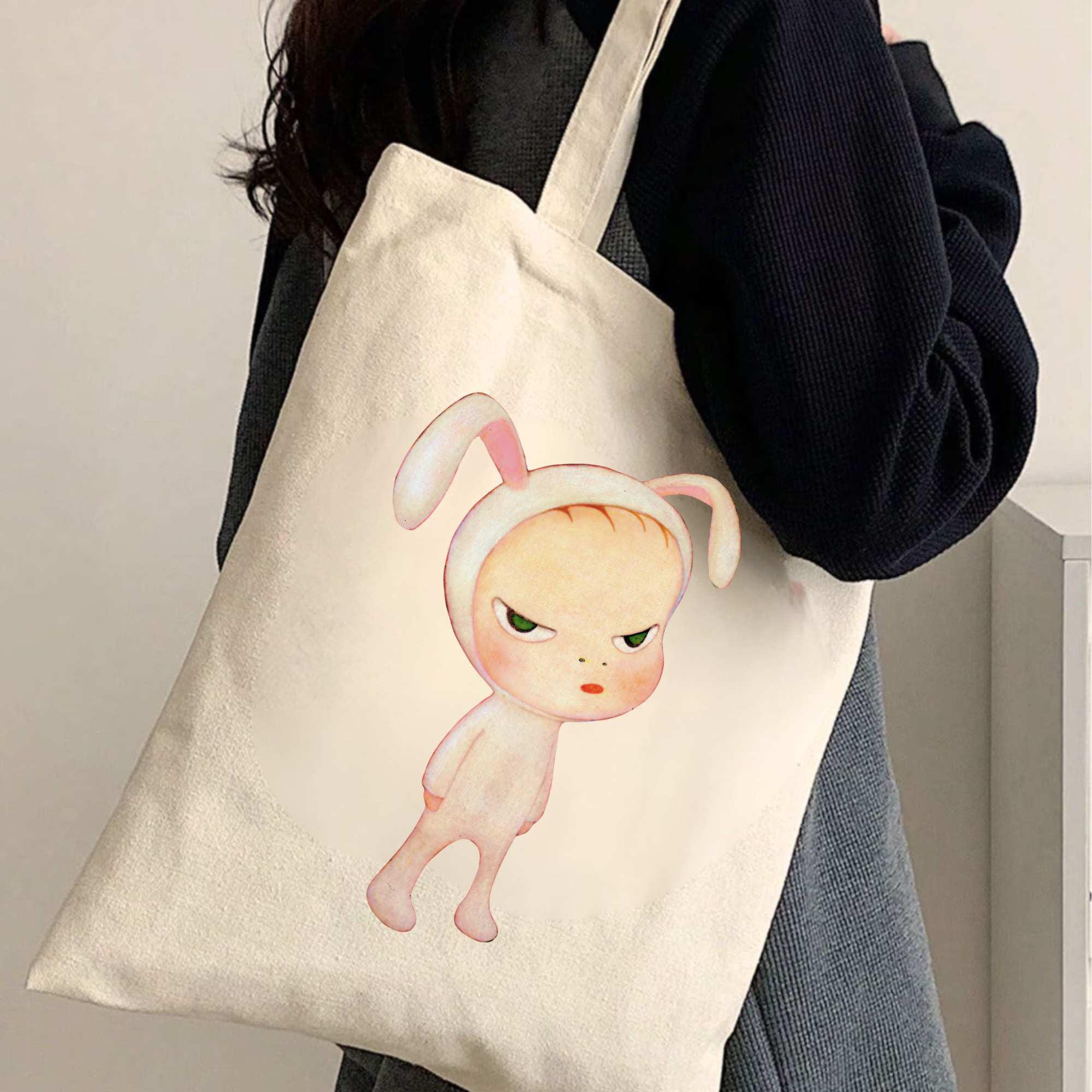 奈良美智 バニー トートバッグ: 奈良美智 バニー アートプリント