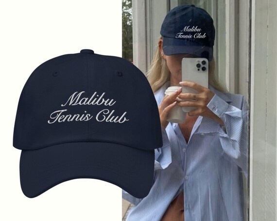 Malibu Tennis Club  Black Cap Wholesale MALIBU TENNIS CLUB Stone Washed baseball Cap for  main image 4