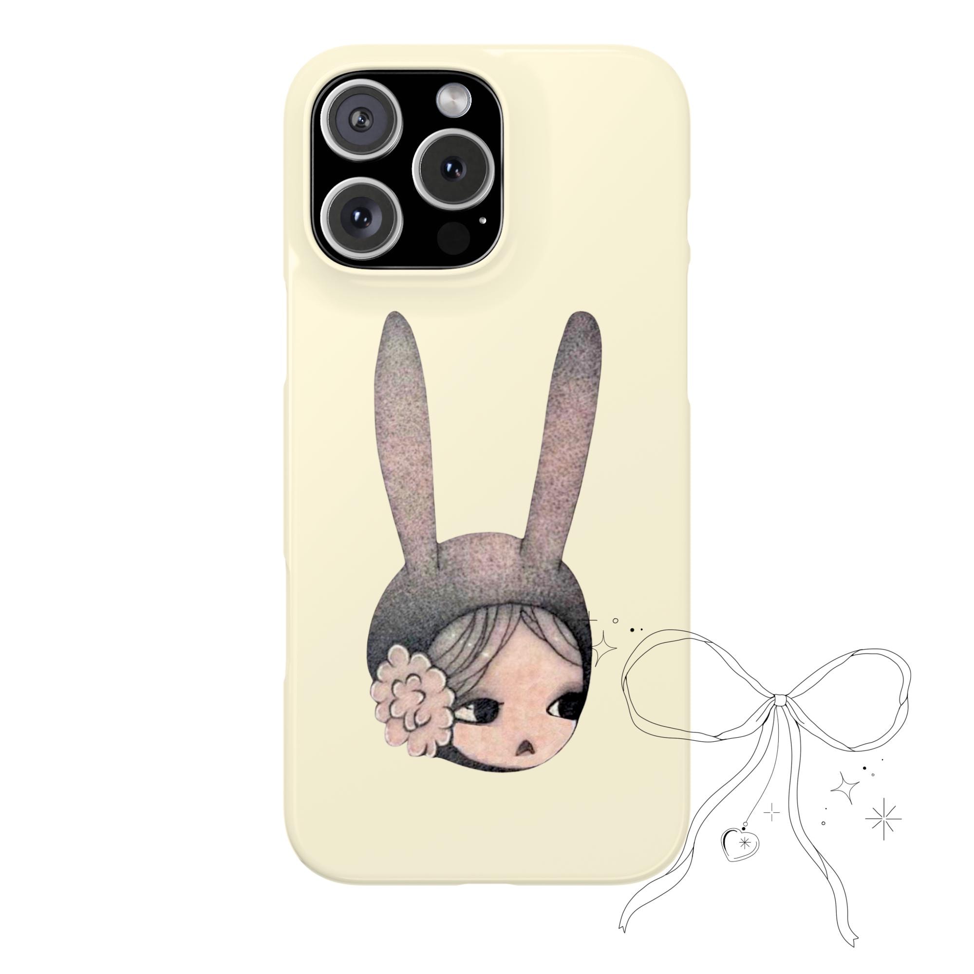 Aya Takano Bunny Girl iPhone Case: Y2K Manga Art