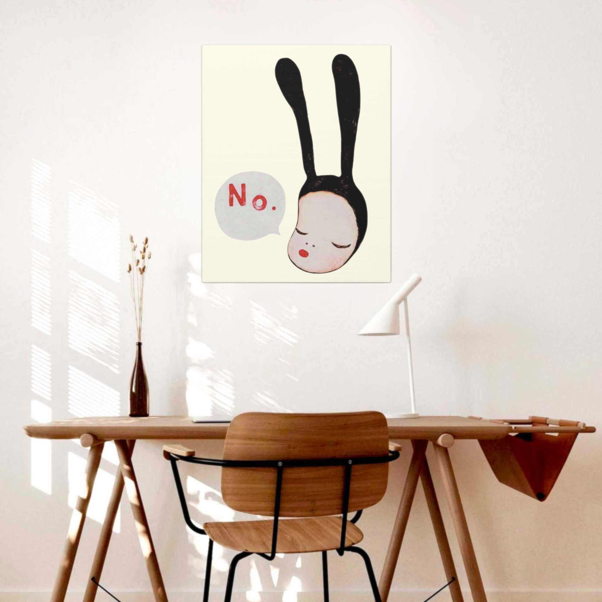 奈良美智 No Bunny キャンバス ウォールアート | 奈良美智奈良美智