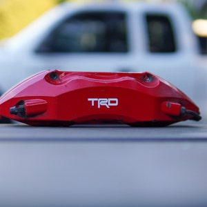 4x TRD Aftermarket Decal For Brake Calipers And More