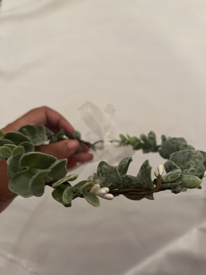 Eucalyptus Crown Greenery Flower Headband Wedding Headpiece Etsy